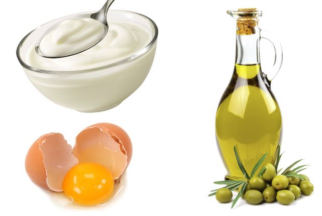 Olive Oil, Egg And Curd Olive Oil, Egg And Curd