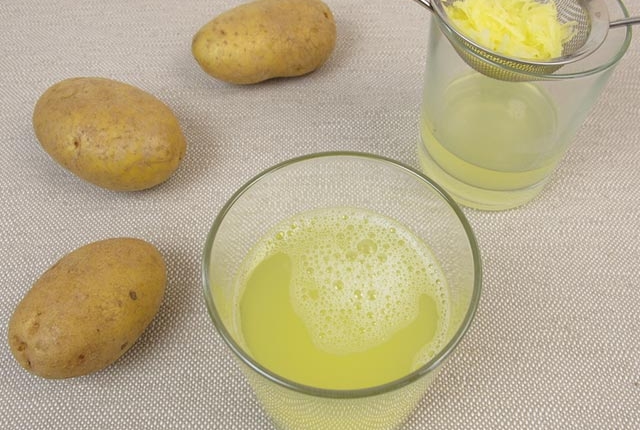 Plain Potato Juice Over The Scalp
