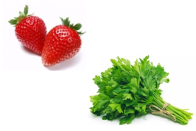 Parsley And Strawberry Face Mask
